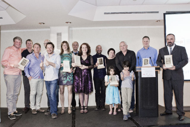 2013: Winners from the fourth INSP Awards, held in Munich, Germany. Photo by Stephanie Dillig.<br>