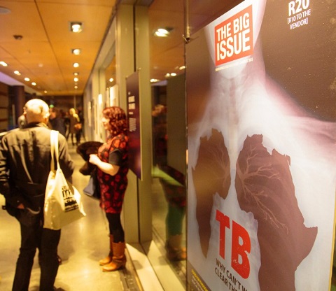 INSP’s UNCOVERED street paper cover exhibition launches with a message