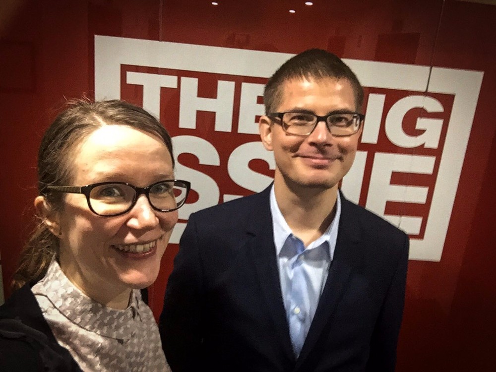 Hannele Huhtala and Janne Hukka from Iso Numero arrive at The Big Issue Australia as part of INSP’s Intensive Learning Programme. 