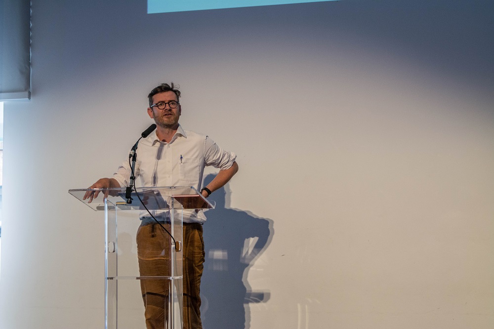 Neil McInroy addresses delegates. Credit: Mark Wheeler