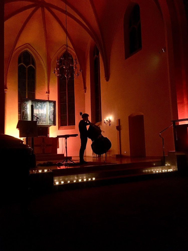 Jaspar Libuda performing at Asphalt's Friday the 13th event in April at the Kreuzkirche