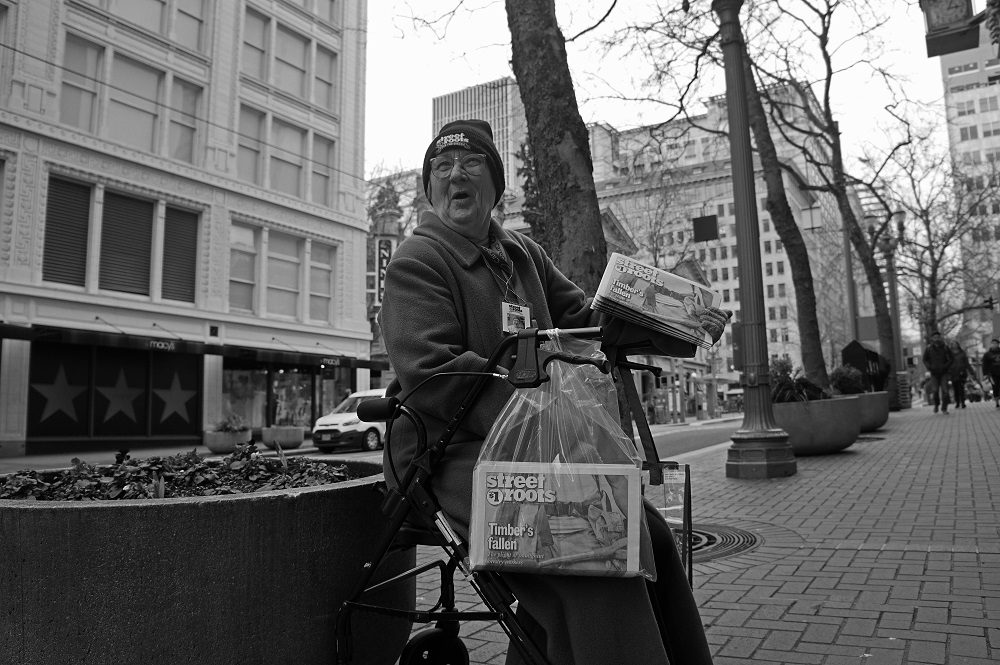 Street Roots vendor Paulette Bade