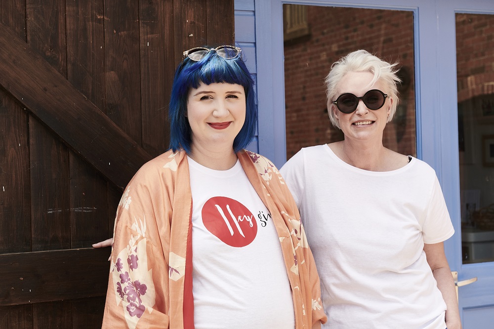 Celia Hodson (right) with her daughter Becky