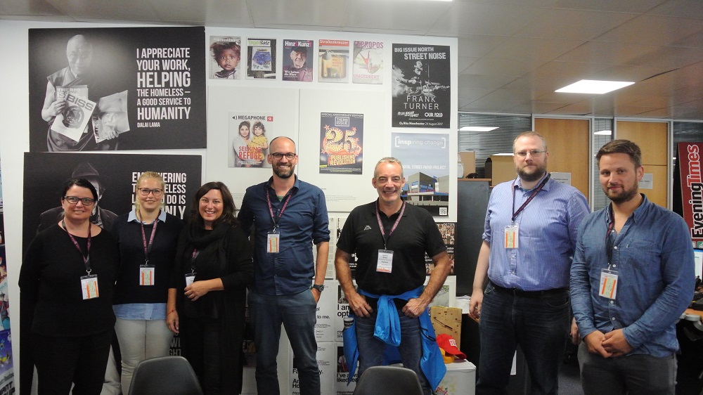 German language delegates at the INSP office in Glasgow