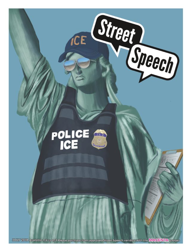 <br>Spare Change News (USA)'s article about deportation as Street Speech (USA)'s cover story