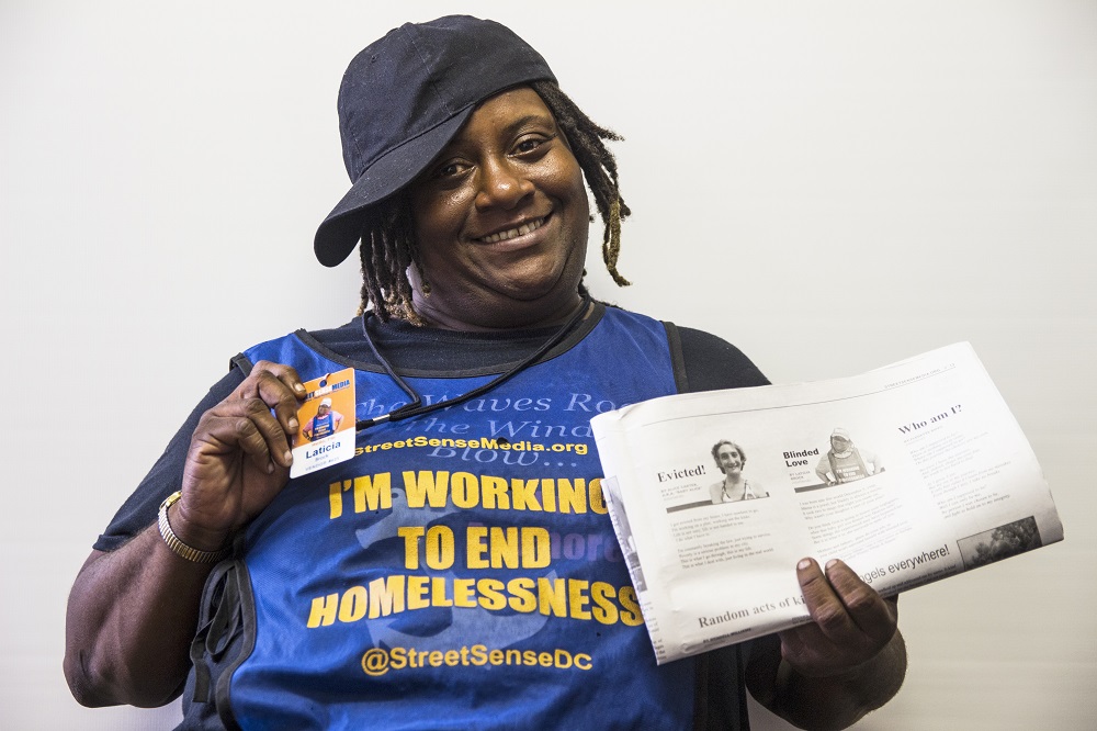 Street Sense vendor Laticia Brock (Credit: Rolando Aparicio Velasco)