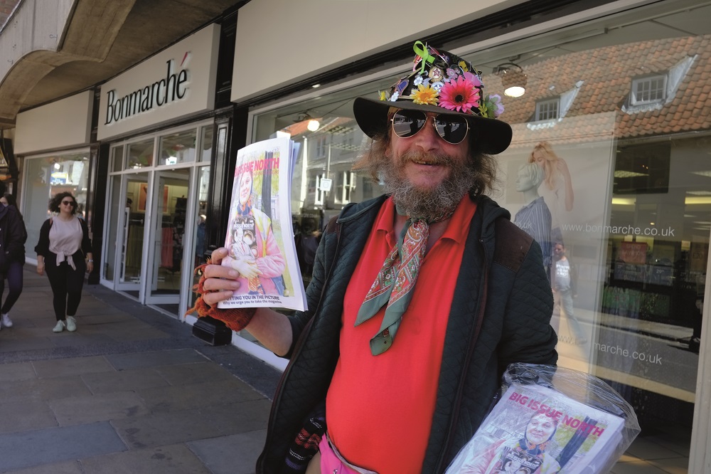 Big Issue North vendor Norbert (Photo by Christian Lisseman)