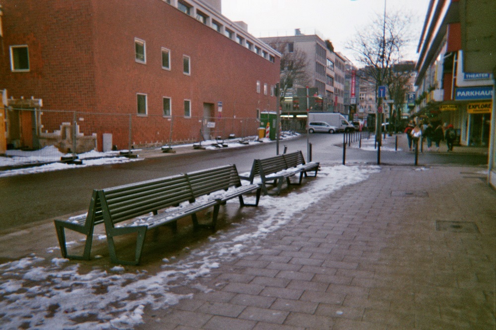 10.10am: “Occupied benches.”