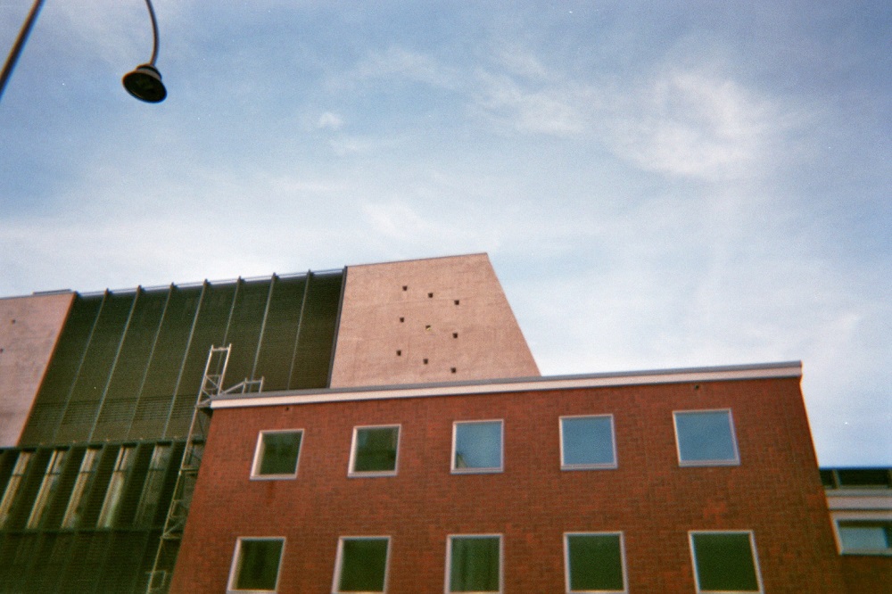 3.50pm: Krebsgasse carpark – view to the right, left and opposite the opera house.