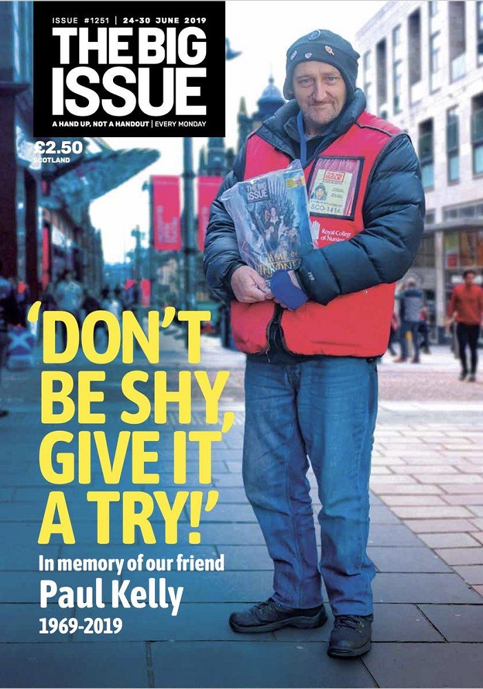 Glasgow Pays Tribute To Much Loved Big Issue Vendor Paul Kelly • Insp 