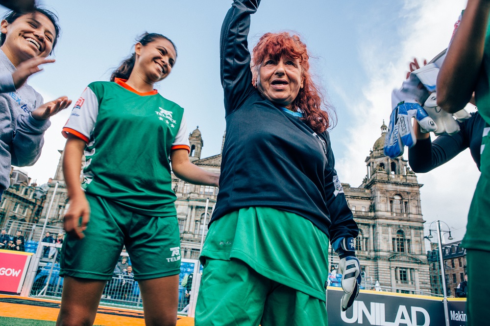 Participants at the 2016 Homeless World Cup held in Glasgow.