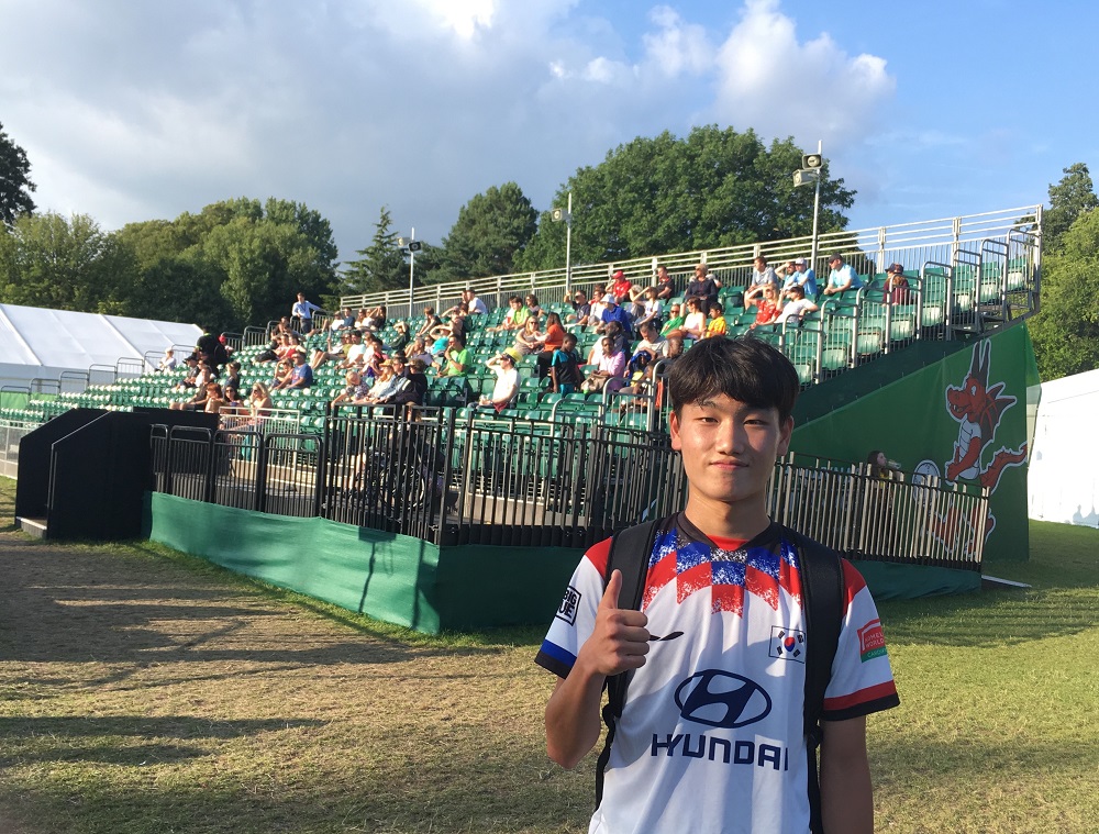 Jungho Kang, of the Korean Homeless World Cup team.