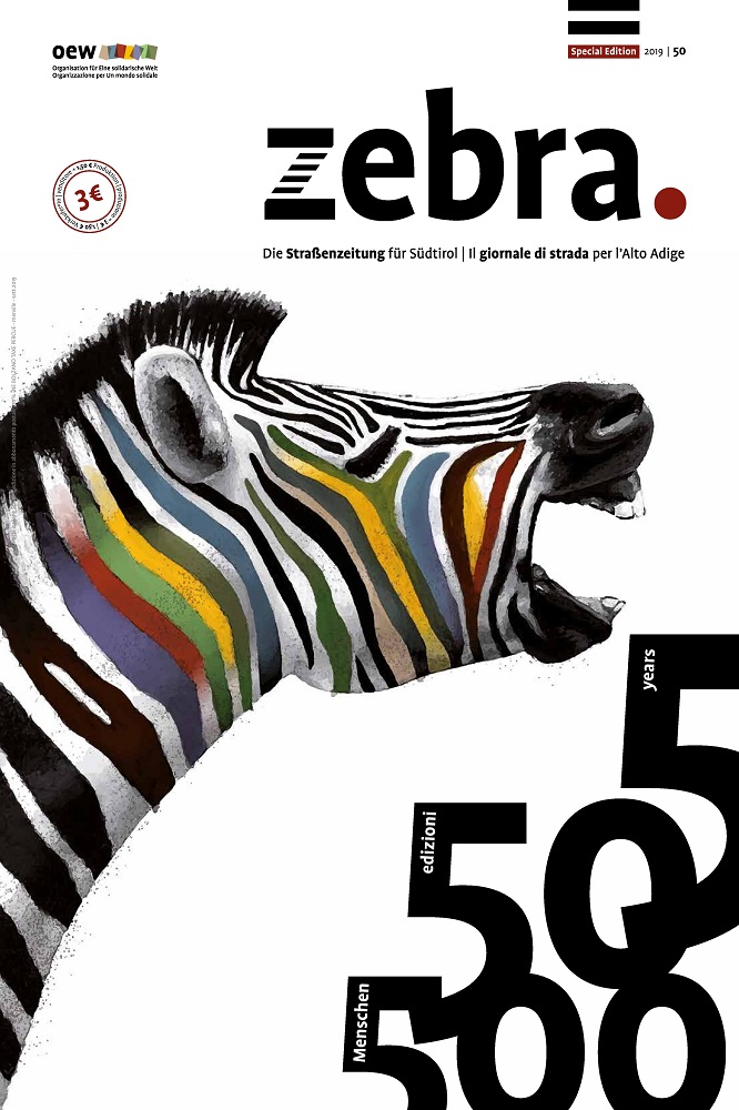 Cover of the 50th edition of zebra.