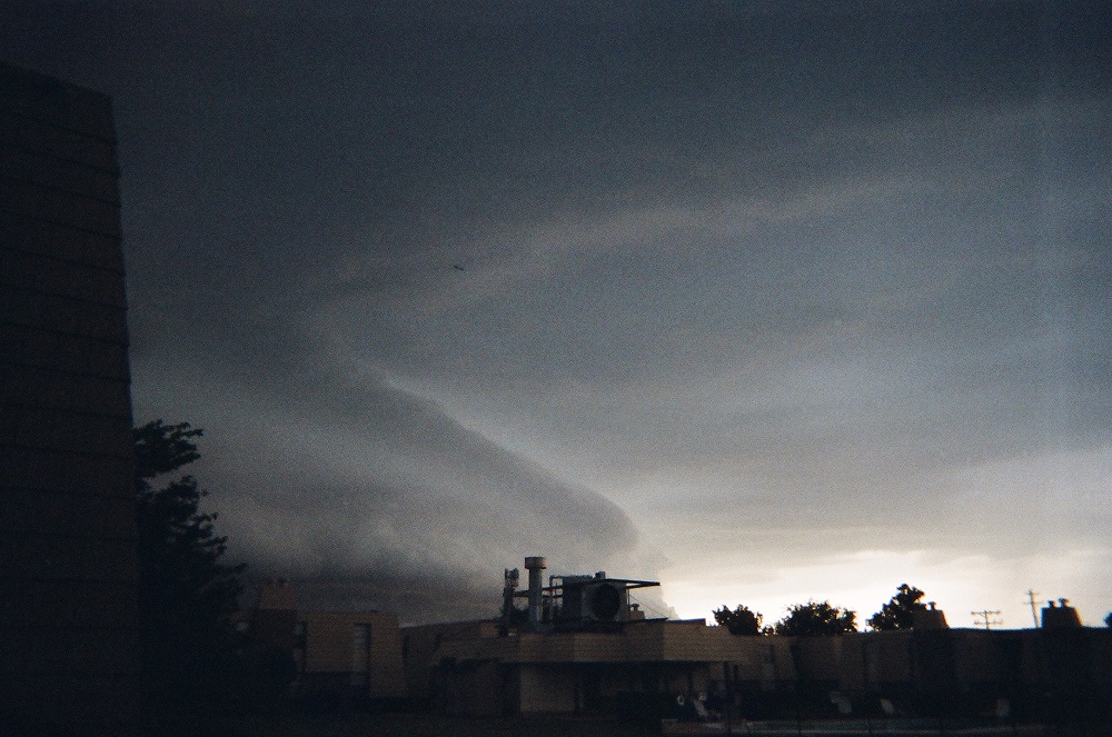 Storm clouds form near Steven’s home.