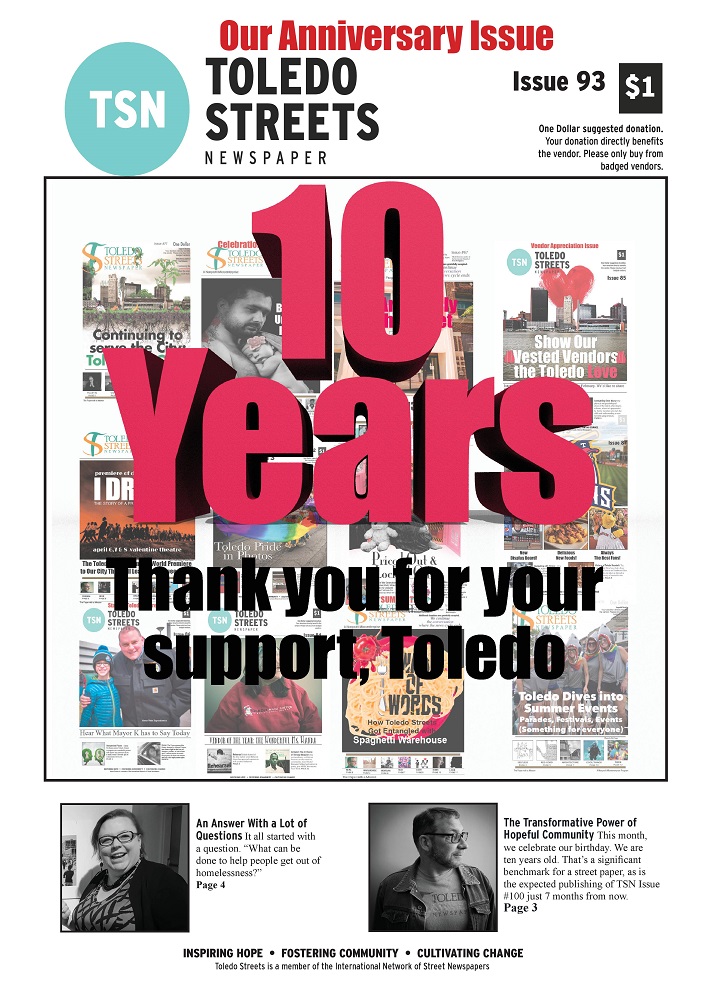 Cover of Toledo Streets 10th anniversary edition.