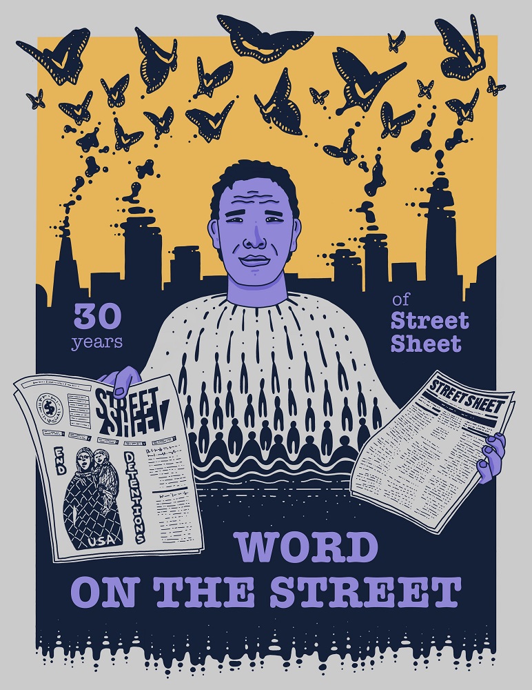 Street Sheet's 30th anniversary edition cover by Alejandro Delacosta