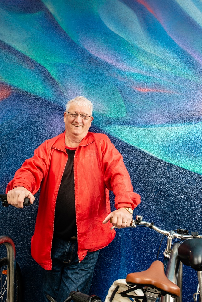 Big issue Australia vendor Ron. [Credit: Nat Rogers]