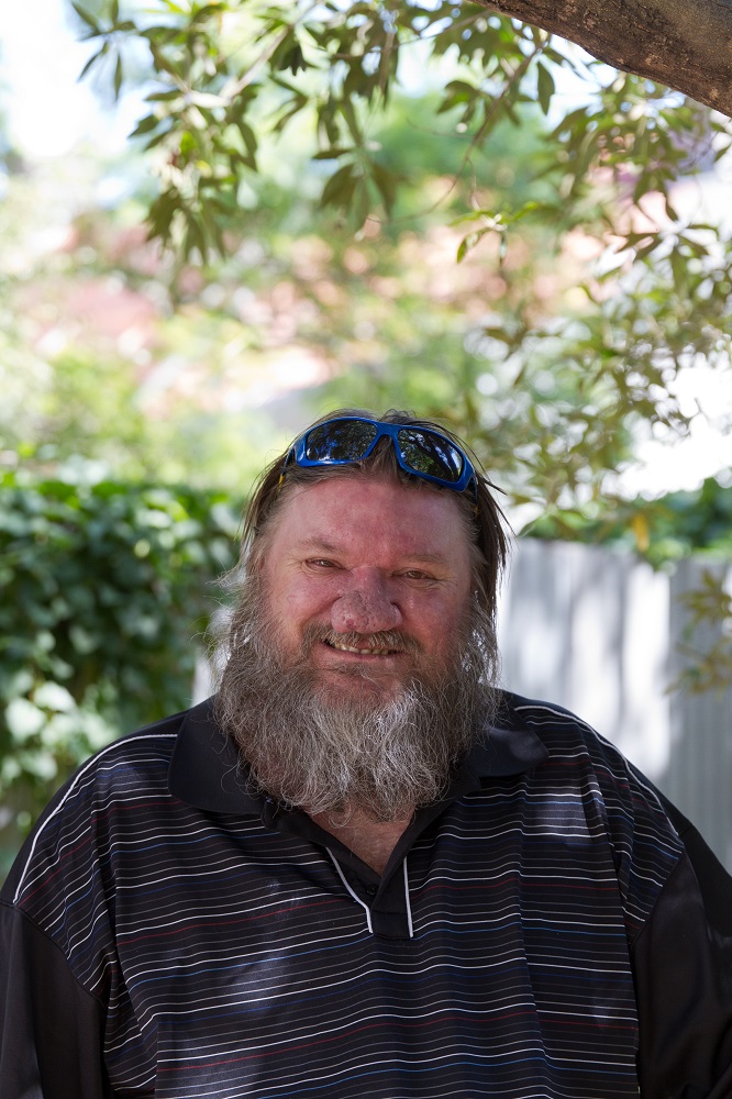 Big Issue Australia vendor Trevor. [Credit: Peter Holcroft]