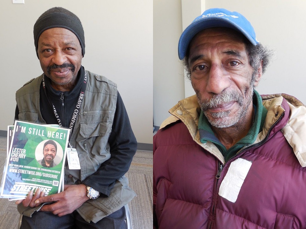 StreetWise vendors Lester Cherry (left) and Merv Sims (right)