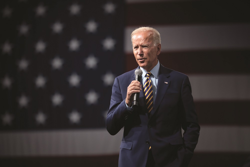 Joe Biden speaking at the Presidential Gun Sense Forum in Des Moine, Iowa in 2019. Photo courtesy of Gage Skidmore.