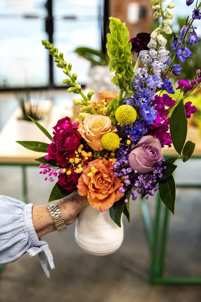 A finished bouquet. [Credit: Nathan Poppe. The Curbside Chronicle]