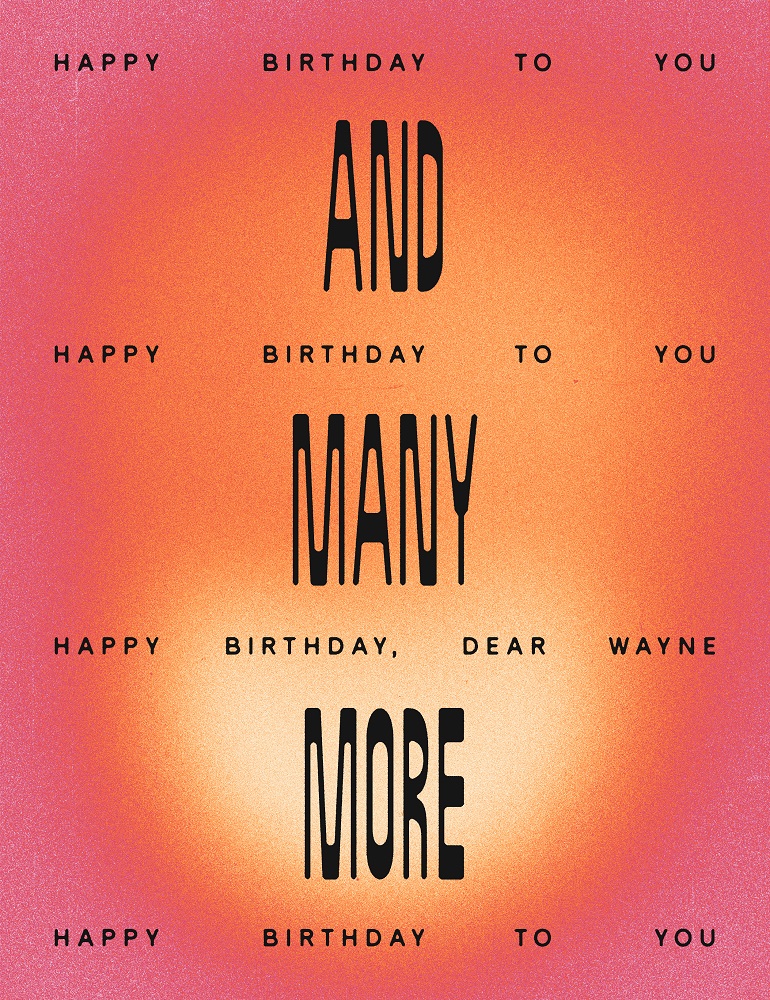 Wayne Coyne's choice - 'Happy Birthday' by Patty S. Hill and Mildred J. Hill. [Illustration by J.D. Reeves]