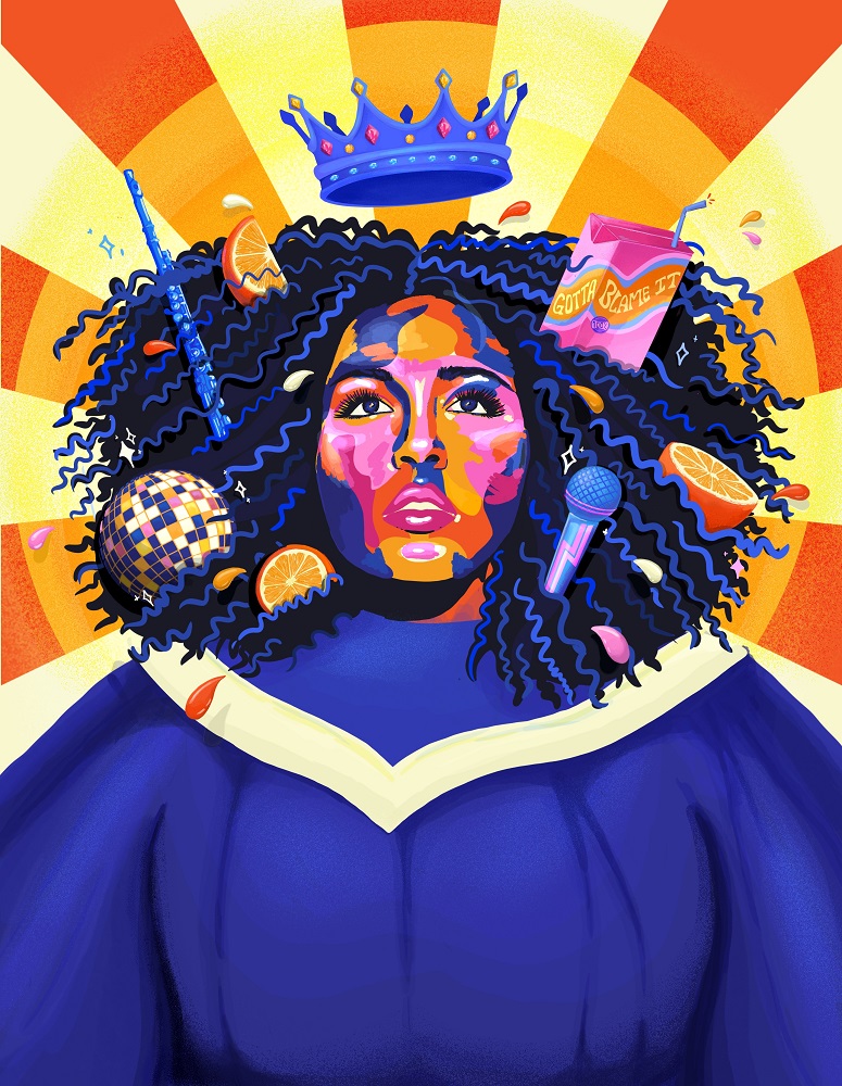 Curbside vendor Roderick Crystal's choice - 'Juice' by Lizzo. [Illustration by Maisie Cross]