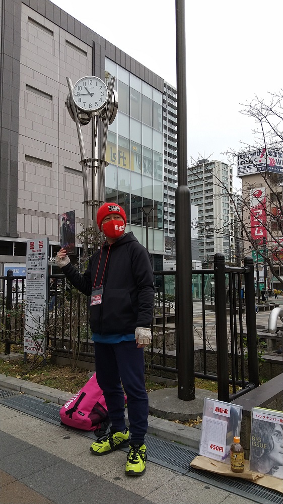 BIJ vendor Ito Haruo at his pitch at Hikarigaoka (Nerima), Tokyo 