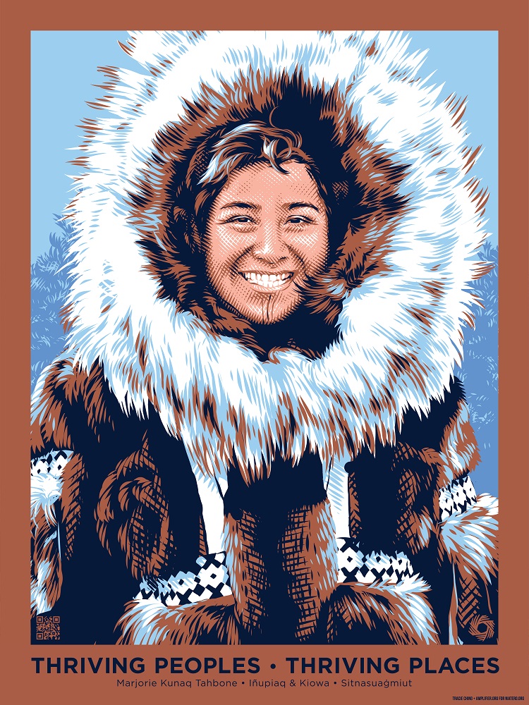 Marjorie Kunaq Tahbone — Iñupiaq, Kiowa – Sitnasuaġmiut (Nome, Alaska United States); environmental activist
