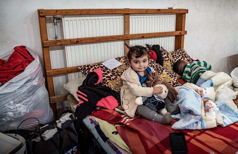 Photos by Gábor Csanádi. The pictures were shot at the Ukraine-Hungary border, 5-6 March 2022. Temporary shelter in Vásárosnamény, organised by Oltalom Charity.